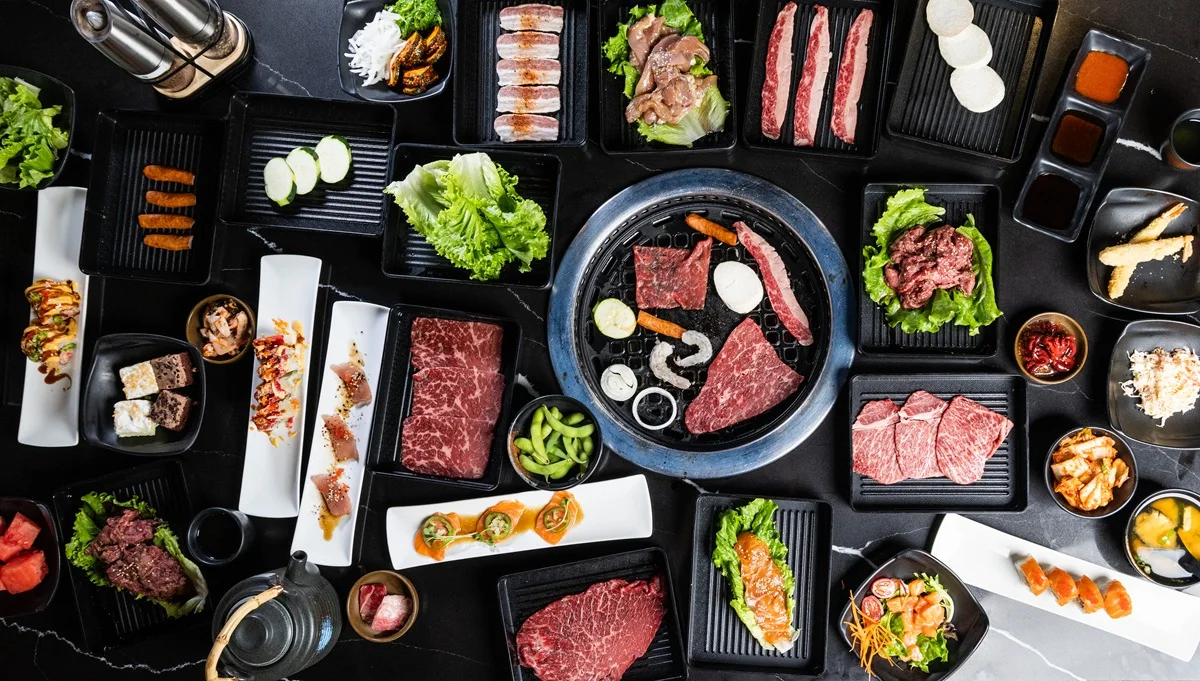 Sushi rolls presentation